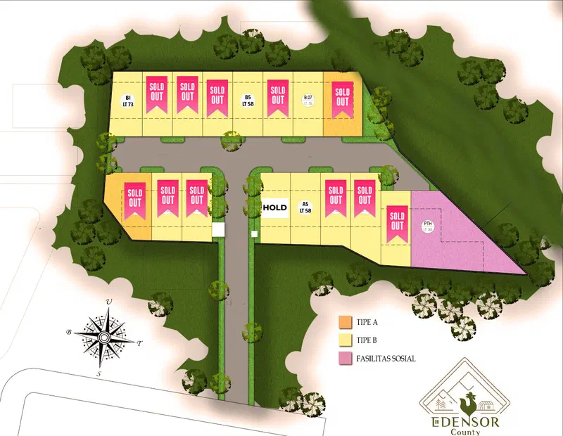 Siteplan Edensor County